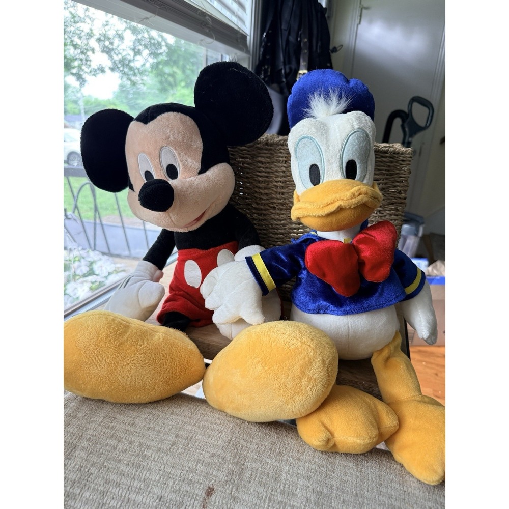 Disney Junior Mickey Mouse Clubhouse Donald Duck Plush Stuffed Animal & Mickey